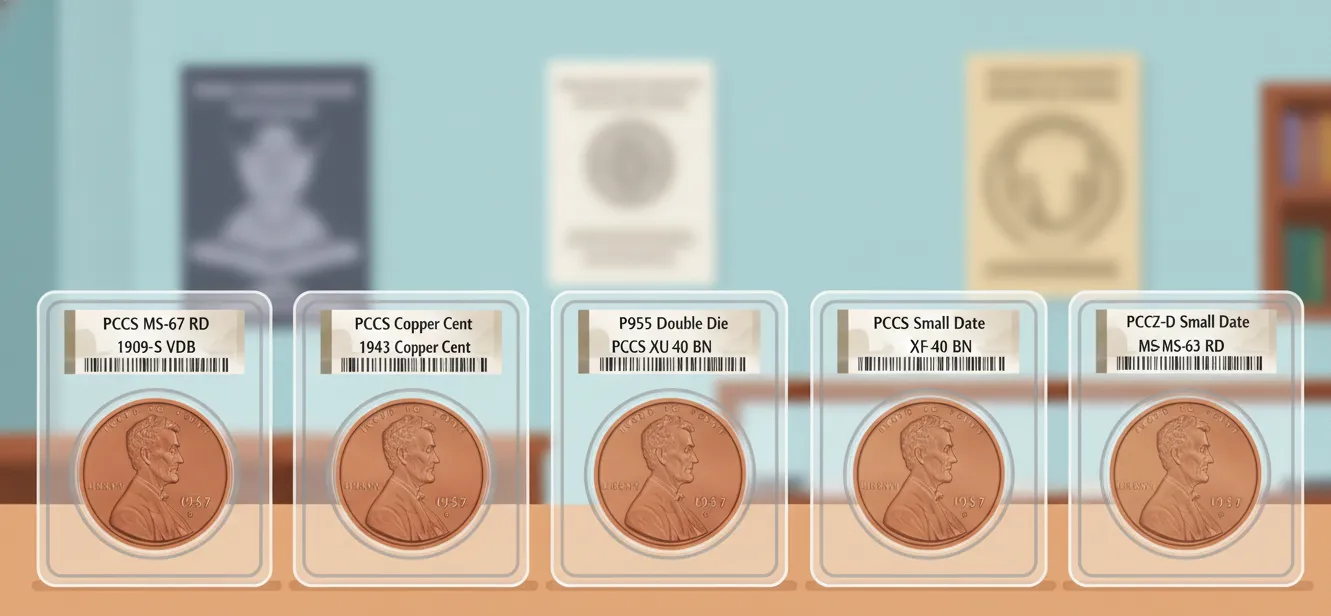 Lincoln coins in the slabs